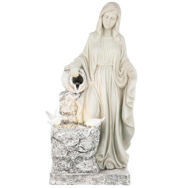 Our Lady of Lourdes Healing Fountain Sculpture Religious Bernadette
